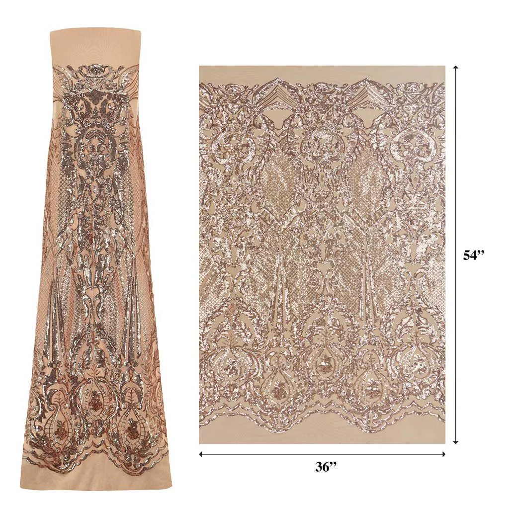 Celine Stretch Mesh Sequin Fabric | Blue Moon Fabrics - Image 21