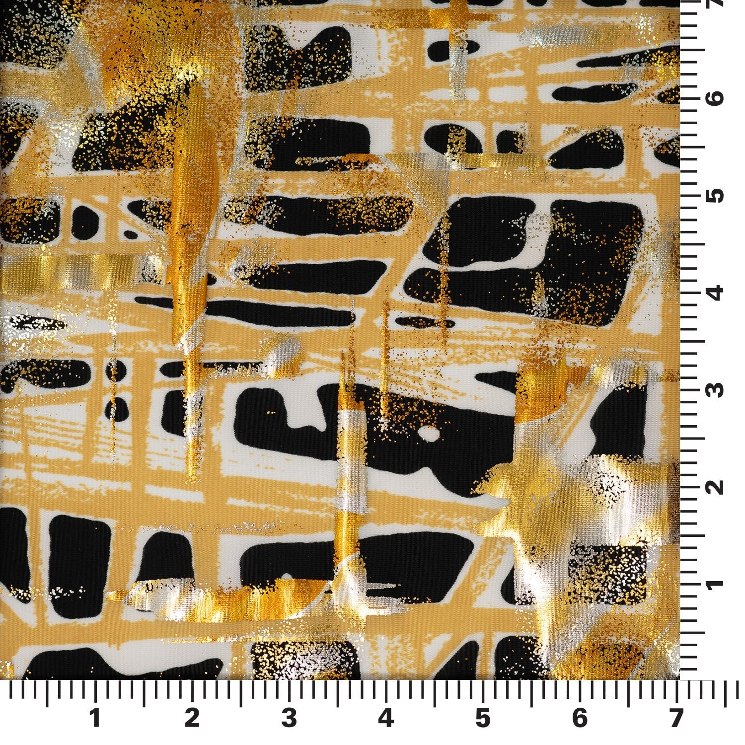 Cellular Foil Printed Spandex | Blue Moon Fabrics - Image 4