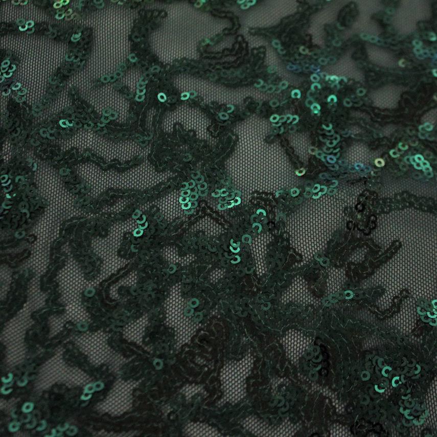 Coral Reef Stretch Mesh Sequin Fabric | Blue Moon Fabrics - Image 5