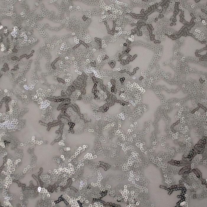 Coral Reef Stretch Mesh Sequin Fabric | Blue Moon Fabrics - Image 7