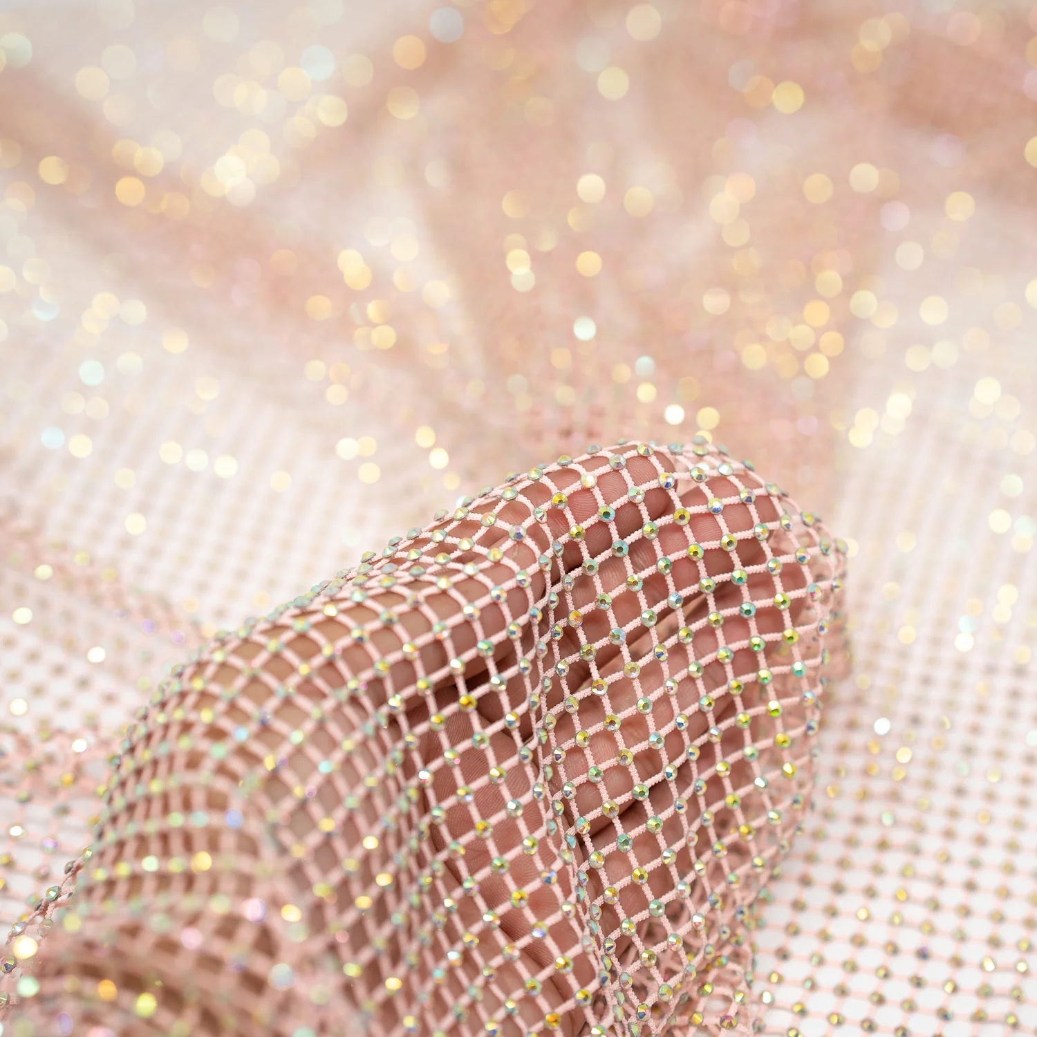 Enigma Diamond Fishnet Fabric | Blue Moon Fabrics - Image 10