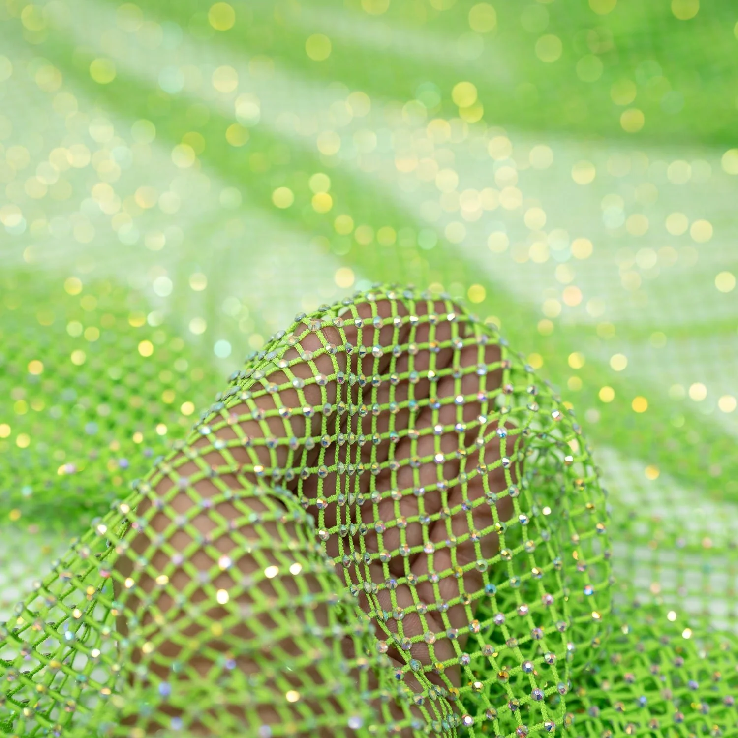 Enigma Diamond Fishnet Fabric | Blue Moon Fabrics - Image 45
