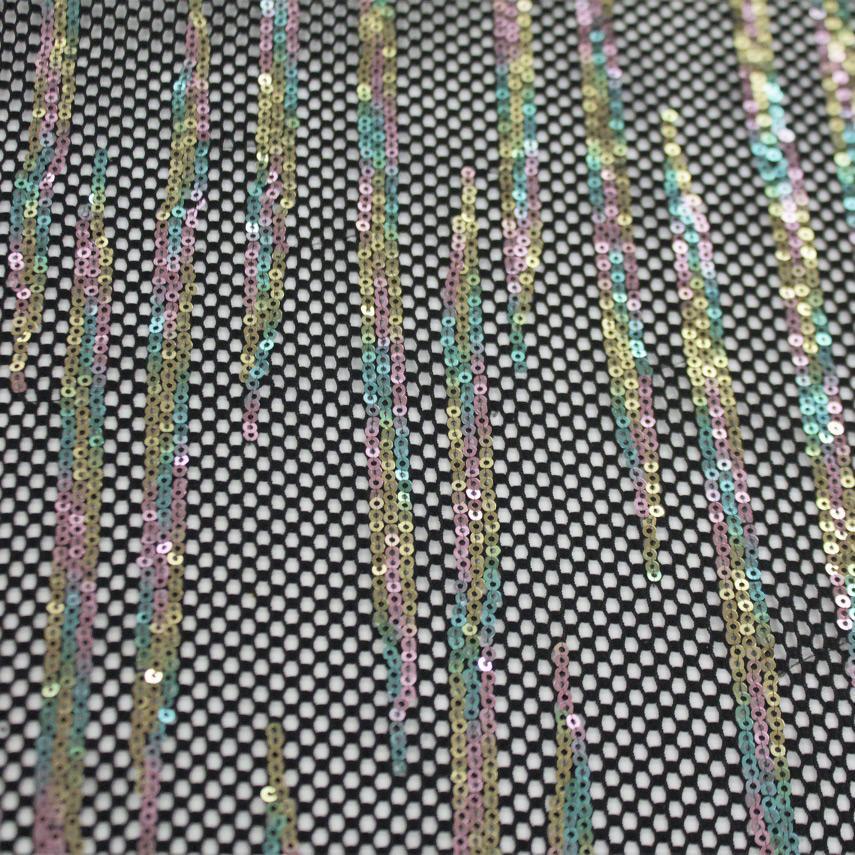 Flair Stretch Netting Sequin Fabric | Blue Moon Fabrics - Image 6