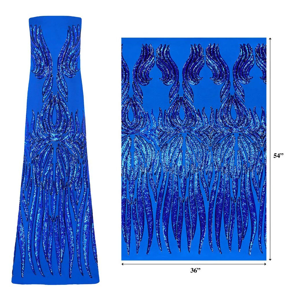 Icarus Stretch Mesh Sequin Fabric | Blue Moon Fabrics - Image 12