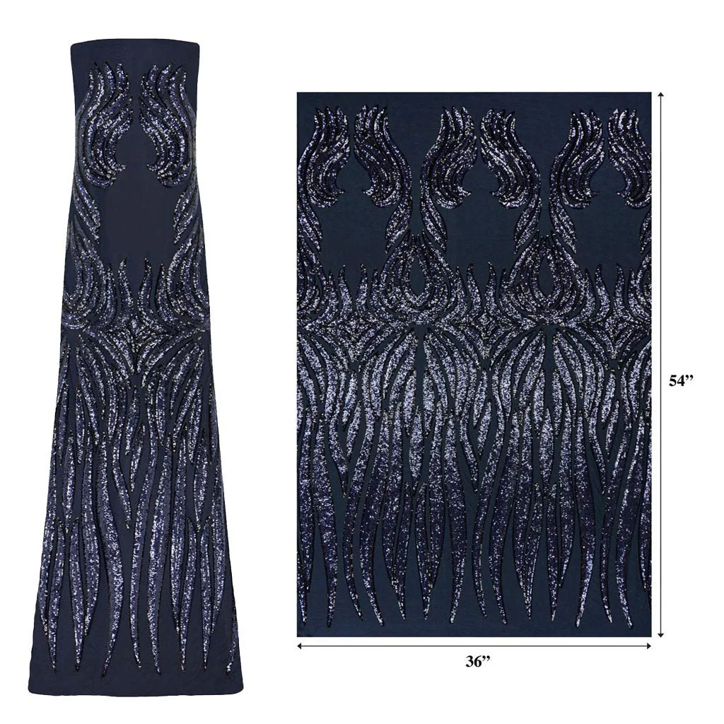 Icarus Stretch Mesh Sequin Fabric | Blue Moon Fabrics - Image 14