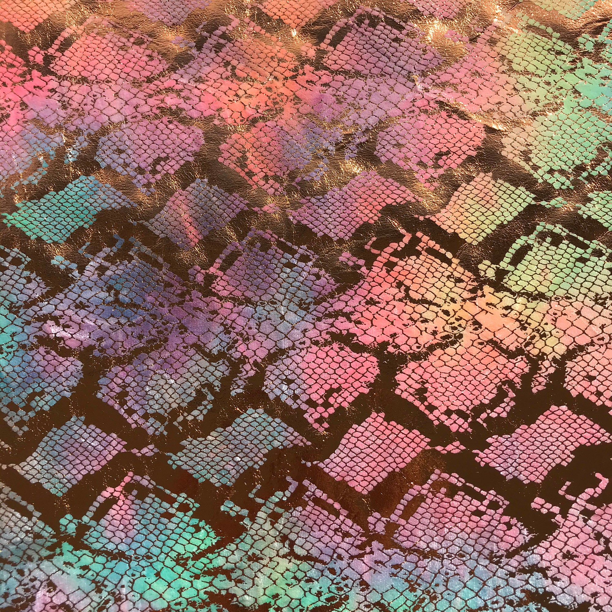 Jungle Cobra Foil Printed Stretch Velvet Fabric | Blue Moon Fabrics - Image 3