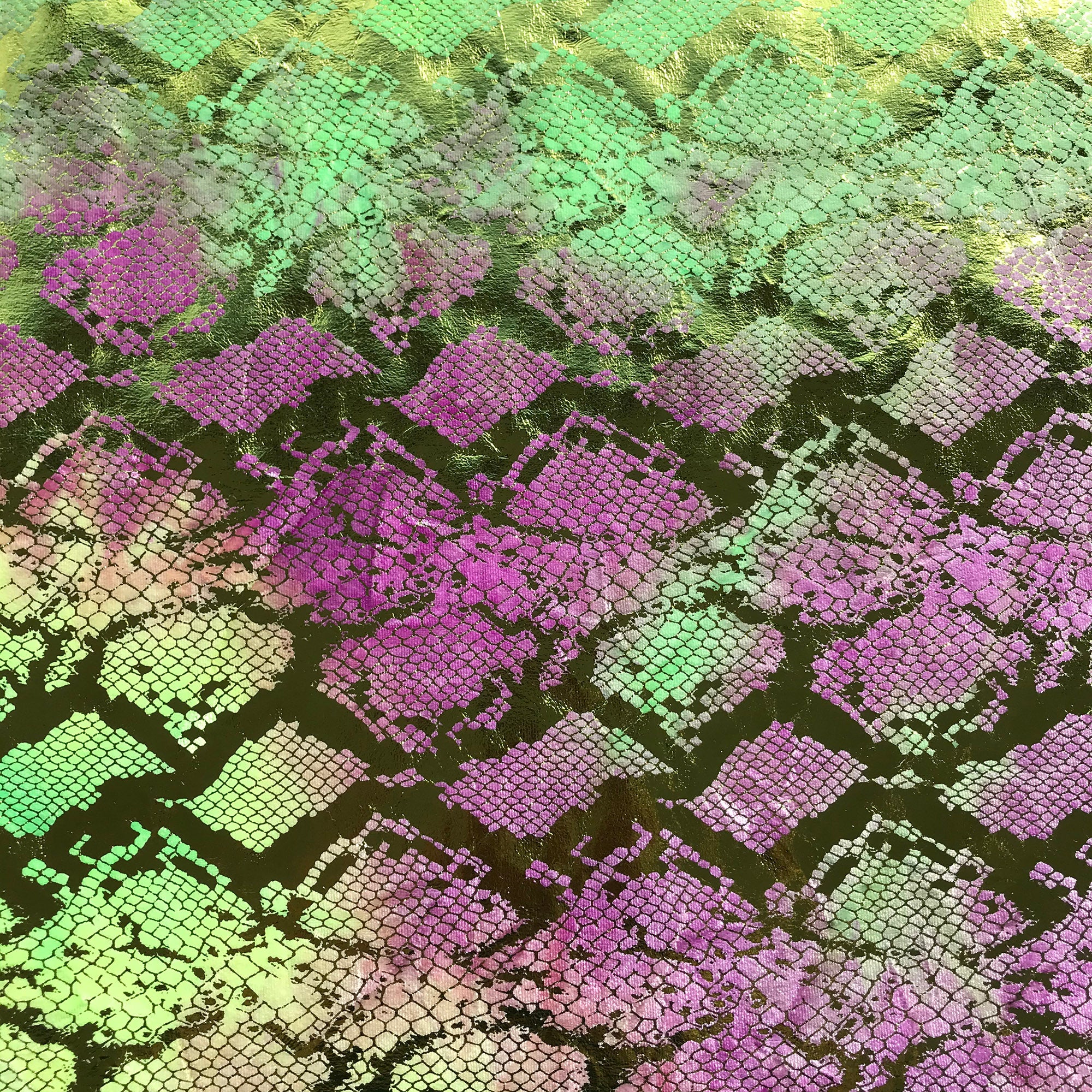 Jungle Cobra Foil Printed Stretch Velvet Fabric | Blue Moon Fabrics - Image 4