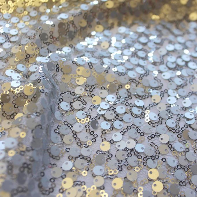 Marilyn Stretch Mesh Sequin Fabric | Blue Moon Fabrics - Image 6
