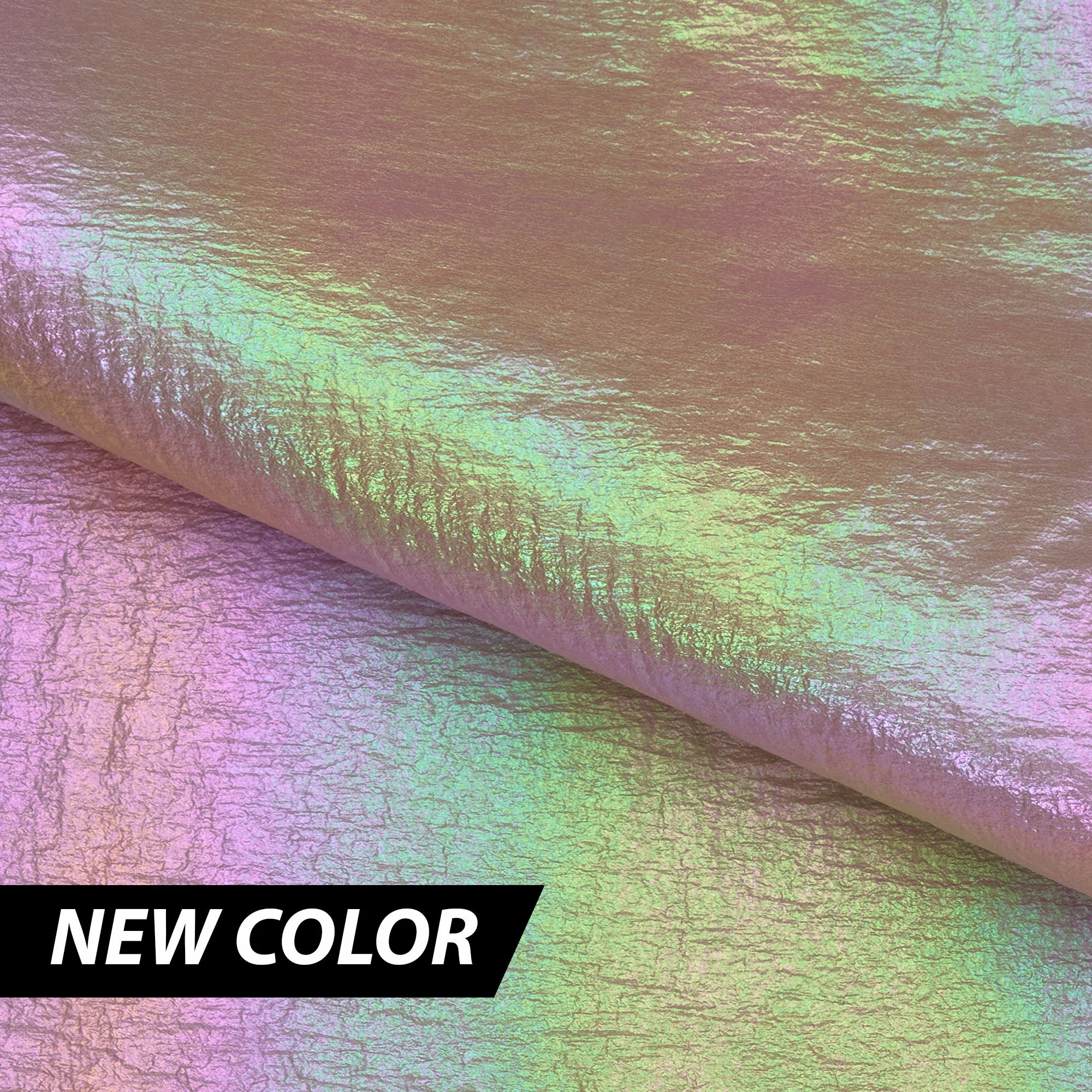 Mother of Pearl Foiled Nylon Fabric | Blue Moon Fabrics - Image 4