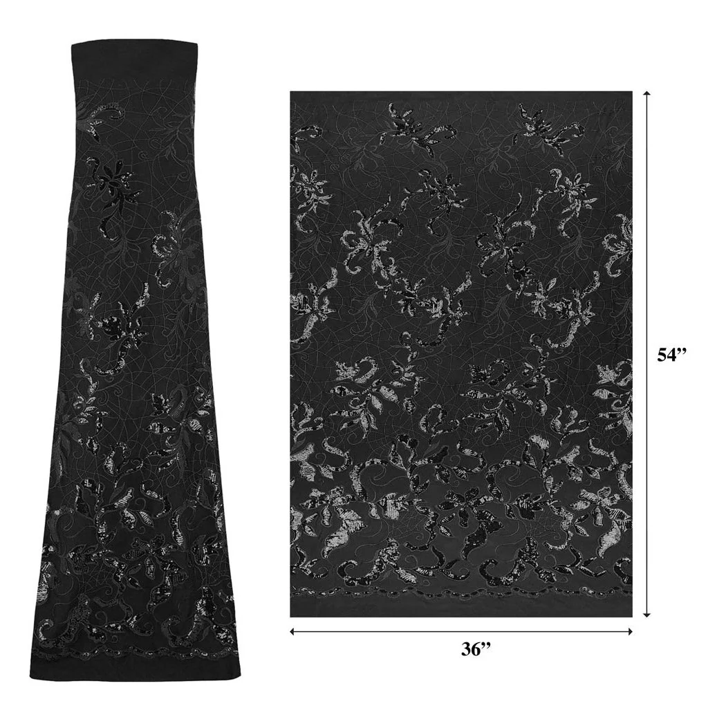Renaissance Stretch Mesh Sequin Fabric | Blue Moon Fabrics - Image 18