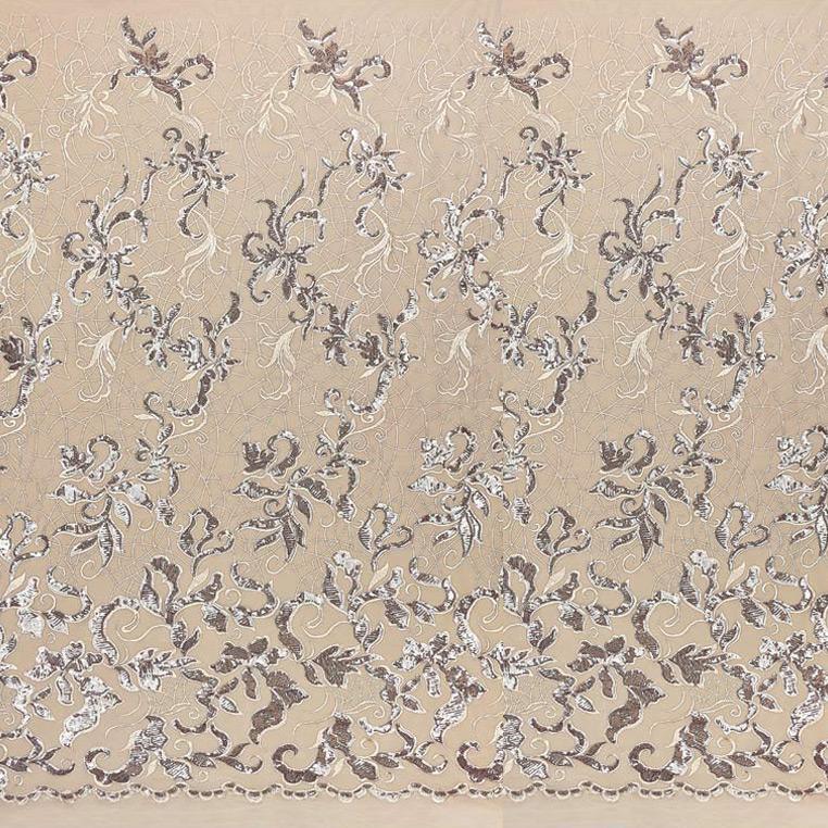 Renaissance Stretch Mesh Sequin Fabric | Blue Moon Fabrics - Image 7