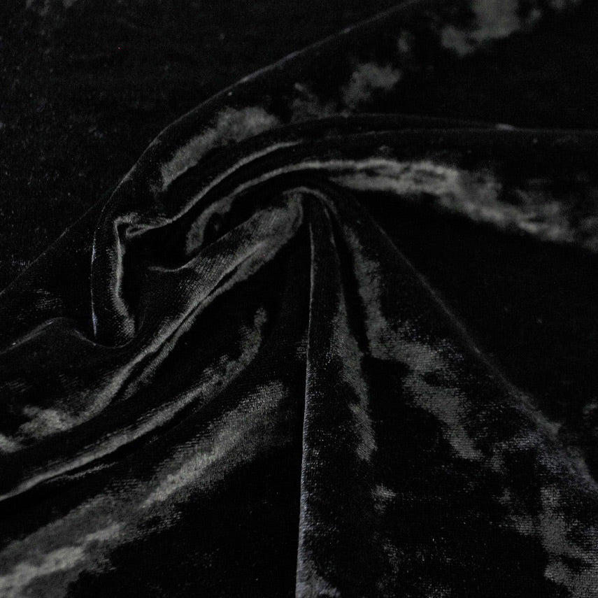 Revival Crushed Stretch Velvet Fabric | Blue Moon Fabrics - Image 12