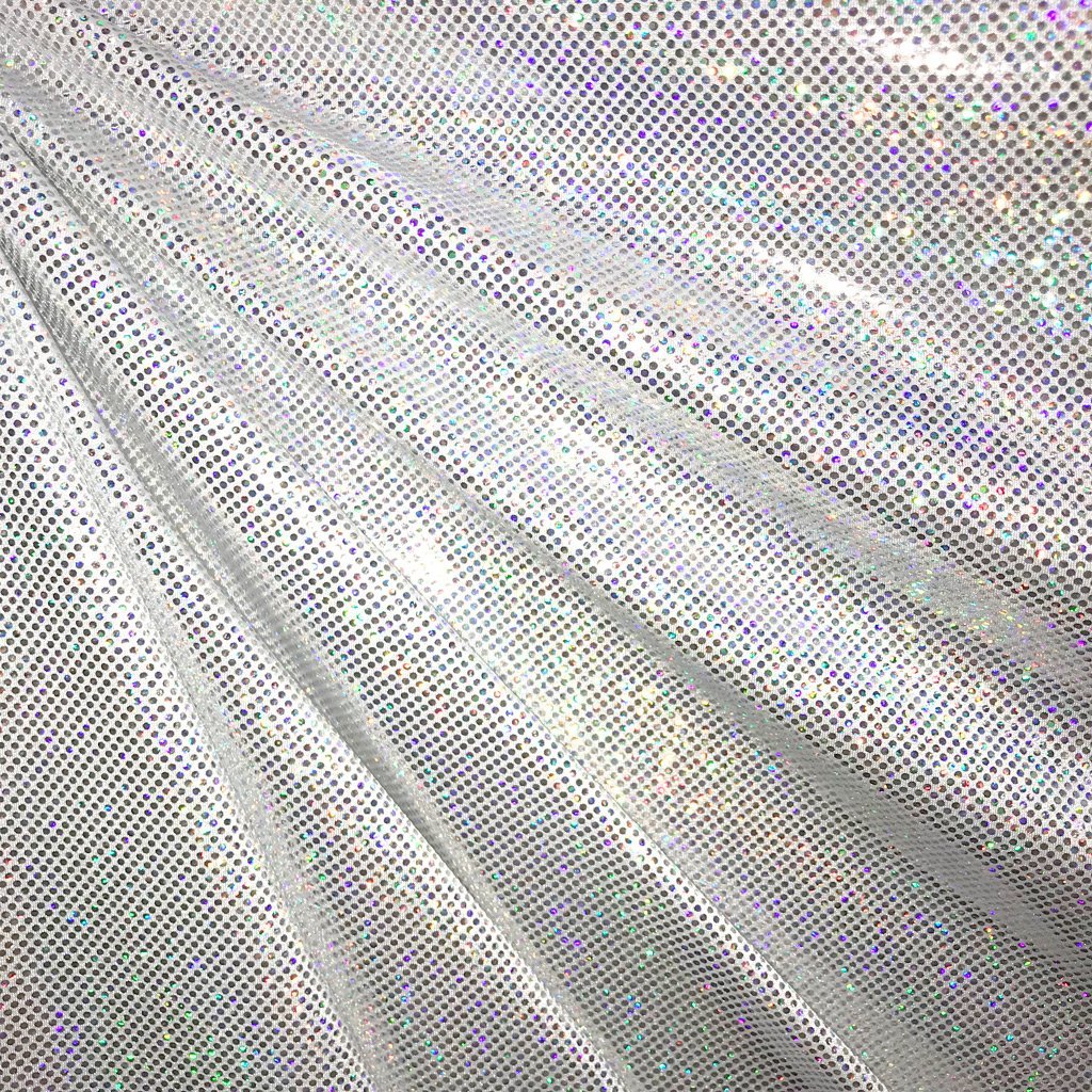 Sparkles Foiled Spandex Fabric | Blue Moon Fabrics - Image 3