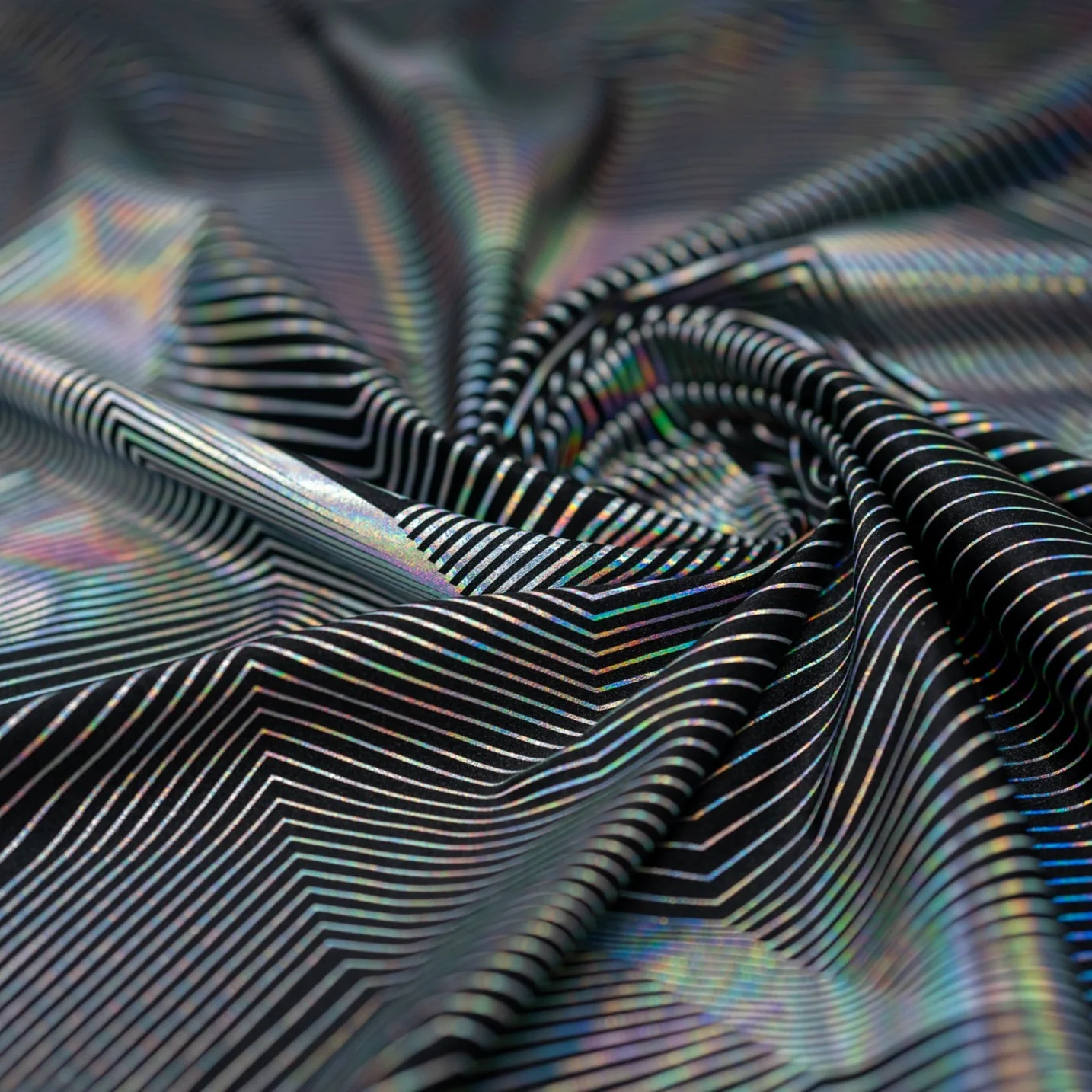 Vision Holographic Spandex Fabric | Blue Moon Fabrics - Image 6